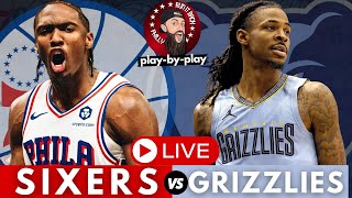 Philadelphia 76ers vs Memphis Grizzlies Live Stream PlayByPlay amp Scoreboard [upl. by Acinor677]