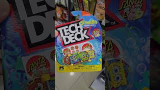 Tech Deck  Christmas Santa SpongeBob Square pants Finger Boarding Skateboard [upl. by Judie]