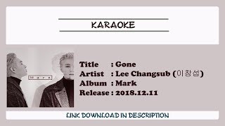 KARAOKE LEE CHANGSUB 이창섭  Gone [upl. by Melina]