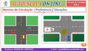 19 NORMAS DE CIRCULAÇÃO  Preferência e Prioridade nas Interseções  Cruzamentos [upl. by Busiek]