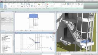 Autodesk Revit Modifying Components in a Stair [upl. by Danelle561]