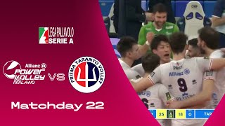 Milano vs Taranto  Highlights  SuperLega  Matchday 22 [upl. by Rotciv]