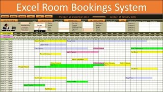 Excel Room Bookings Calendar [upl. by Viquelia652]