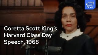 Coretta Scott King’s 1968 Harvard Class Day speech [upl. by Jacquelyn880]