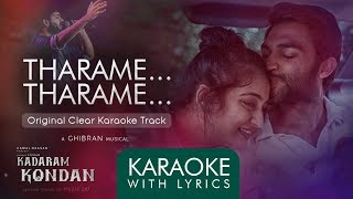 Tharame Tharame  Karaoke with Lyrics  Kadaram Kondan  Ghibran [upl. by Sessler]