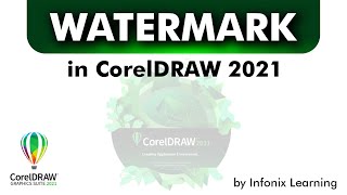 Watermark logo in CorelDraw 202122 [upl. by Jehiah644]