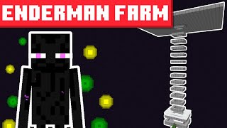 Enderman XP Farm Minecraft 1206  BEST DESIGN [upl. by Brink]