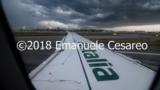 TRIP REPORT  ALITALIA  AIRBUS A320  Venice VCE to Rome Fiumicino FCO Thunderstorm at VCE [upl. by Rehpinej]