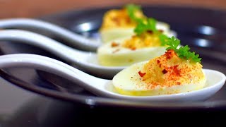 DEVILED EGGS RECIPE  HOW TO MAKE DEVILED EGGS  EGG RECIPES  DEVILLED EGGS [upl. by Leigh]