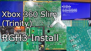 FULL Install Xbox 360 Slim Trinity RGH3 Installation  Closeup shots [upl. by Shieh]