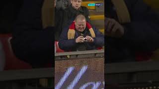 FOOTBALLS MOST ICONIC PHOTO  Gabby Agbonlahor over the hoardings at Anfield 😭📸 Shorts [upl. by Chin]