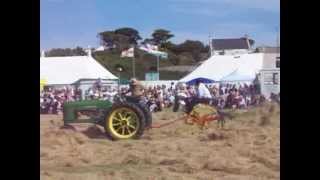 John Deere B with a Trailed Hay Kicker Tedder [upl. by Gredel]