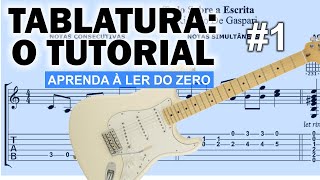 TABLATURA O Tutorial 1 🎸 Aprenda a ler tablatura do iniciante ao avançado na guitarra [upl. by Melisse992]