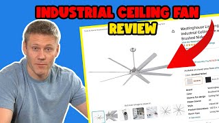 Westinghouse 100 inch Industrial Ceiling Fan Review Is it worth it amazon productreview [upl. by Swift]