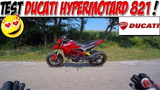 Moto Vlog 141  TEST DUCATI HYPERMOTARD 821  La future moto de ma copine [upl. by Nam]