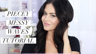 How to get Piecey Messy Waves with Pantene  Hair Tutorial [upl. by Terces243]