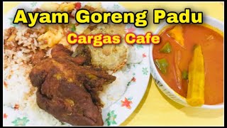 CARGAS CAFE PULAU PINANG AYAM GORENG KUAH KARI IKAN  MALAYSIA DISHES [upl. by Anavahs]