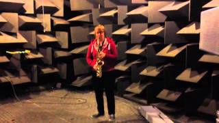 Saxophone in Reverberation Room and Anechoic Chamber [upl. by Agustin]