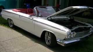 1962 Chevy Impala Convertible on Staggered ForgeLine Wheels HD [upl. by Waterman]