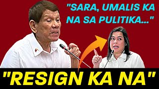 VP SARA PINAGBIBITIW NA NI DIGONG [upl. by Aldrich]