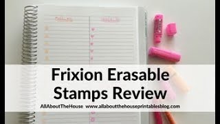 Frixion erasable stamps review [upl. by Itagaki]