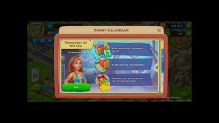 Township game play ocean with droplet effect sound  at watch time 140min [upl. by Krystalle443]