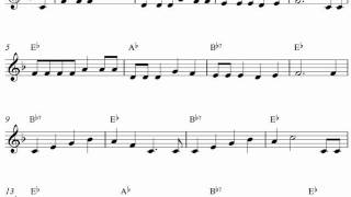 The Foggy Foggy Dew free easy trumpet sheet music score [upl. by Ilenay]