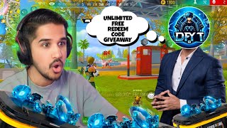 Free Fire Max  Redeem Code Giveaway  Redeem Code  Free Fire India [upl. by Einttirb826]