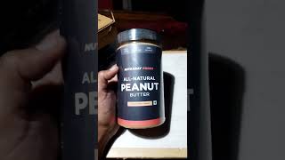 Nutrabay All Natural Peanut butter review  100 roasted peanut butter peanutbutter review shorts [upl. by Viviana534]