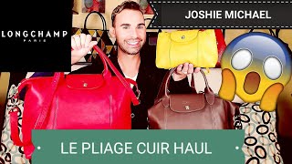 LONGCHAMP Le Pliage CUIR Haul [upl. by Derr260]