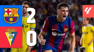 BARÇA 20 CADIZ  LALIGA 202324 MD2 [upl. by Terb]