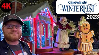 2023 WinterFest is an AMAZING Christmas experience at Carowinds  Charlotte NC [upl. by Euqinwahs725]