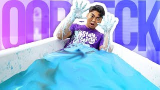 GIANT OOBLECK BATH CHALLENGE [upl. by Norrad]