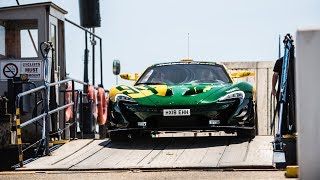 Taking a 4 MILLION Road Legal McLaren P1 GTR on a dodgy ferry [upl. by Imhsar]