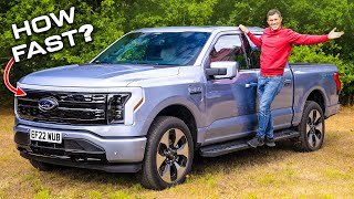 New Ford F150 Lightning REVIEW with 060mph test [upl. by Llebasi174]