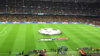 Barcelona  PSG Champions League Song  start of the game [upl. by Rockefeller]