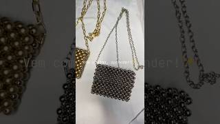 Como fazer bolsa de miçanga diy handmade facavcmesmo shorts jewelry short [upl. by Neerroc]