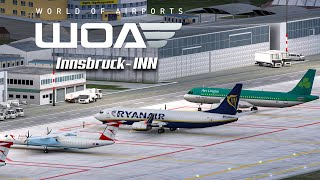 Innsbruck Airport  World of Airports Event  Casual Gameplay  Plane Spotting [upl. by Arihk588]