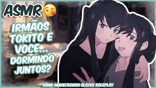 ASMR DORMINDO COM OS GÊMEOS  KIMETSU NO YAIBA • ROLEPLAY PTBR [upl. by Chelton295]