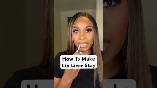 How To Make Your Lip Liner Stay On makeup makeuphacks makeuptutorial lipstick makeuptips [upl. by Lopez]