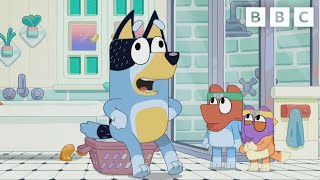 Bingo and Bluey Turn Dad into a Chickenrat🐔🐀  Bluey  CBeebies [upl. by Elyr]