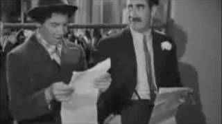 Marx Brothers  The Contract Scene  Chico and Groucho [upl. by Leidgam]