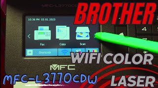 Brother MFCL3770CDW Color Laser Wireless Printer  Unboxing  Setup  Specs  ASMR [upl. by Yllut]