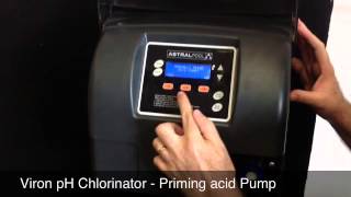 Viron pH Chlorinator  Priming acid Pump [upl. by Cassandra501]