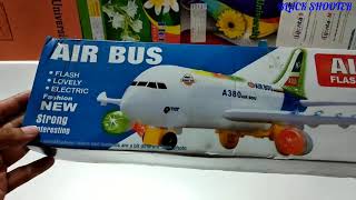 AIRBUS A380 Toy Bump and Go Aeroplane L ight in g music is the battery [upl. by Ennagroeg341]