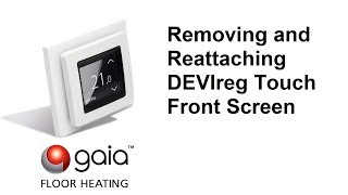 Removing and Reattaching DEVIreg Touch Front Screen [upl. by Labina]