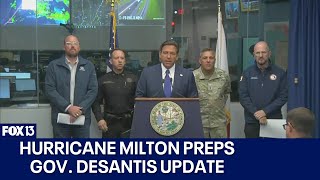 Gov DeSantis news conference on final preps for Hurricane Milton [upl. by Alset]