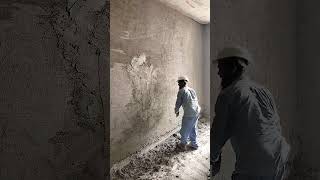 Spray plaster رش قصاره لياسه [upl. by Leryt]