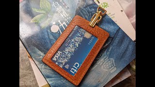 A simple and quick projectID card holder Free Pattern [upl. by Leoni619]