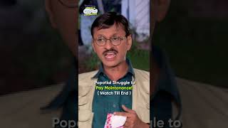 Popatlal struggle to pay maintenancecomedy tmkoc funny relatable shorts funnycomedy [upl. by Nevaed98]